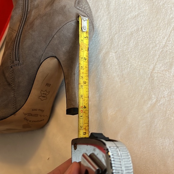 Via Spiga Tall Suede Heeled Boots - Picture 11 of 11